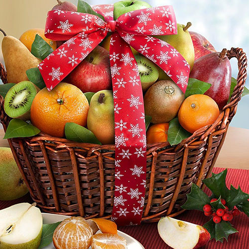 Premier Holiday Orchard Fruit Gift Basket