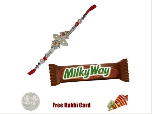  Rakhi with Milky Way Bar 