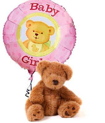 It's A Girl Bear & Balloon