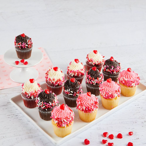Mini Valentine's Day Cupcakes